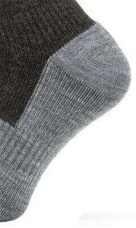 Sealskinz Waterproof All Weather Mid Length Sock Black/Grey Marl XL Cyklo ponožky 9
