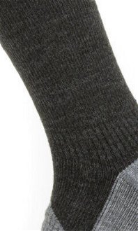 Sealskinz Waterproof All Weather Mid Length Sock Black/Grey Marl XL Cyklo ponožky 5