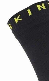 Sealskinz Waterproof All Weather Mid Length Sock With Hydrostop Black/Neon Yellow L Cyklo ponožky 6