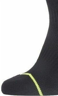 Sealskinz Waterproof All Weather Mid Length Sock With Hydrostop Black/Neon Yellow L Cyklo ponožky 8