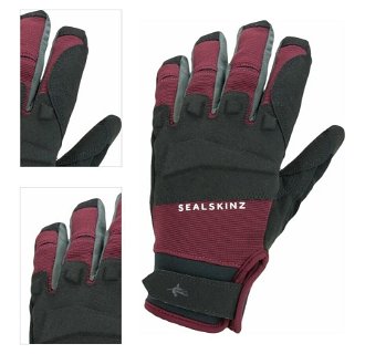 Sealskinz Waterproof All Weather MTB Glove Black/Red XL Cyklistické rukavice 4