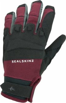 Sealskinz Waterproof All Weather MTB Glove Black/Red XL Cyklistické rukavice