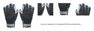 Sealskinz Waterproof All Weather MTB Glove Black/Grey L Cyklistické rukavice 1