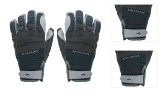 Sealskinz Waterproof All Weather MTB Glove Black/Grey 2XL Cyklistické rukavice 3