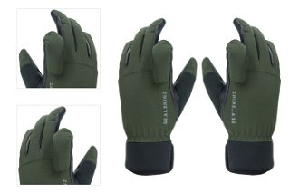 Sealskinz Waterproof All Weather Shooting Glove Olive Green/Black L Cyklistické rukavice 4