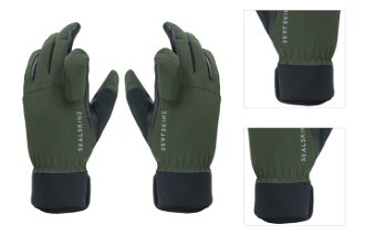 Sealskinz Waterproof All Weather Shooting Glove Olive Green/Black M Cyklistické rukavice 3