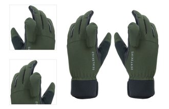 Sealskinz Waterproof All Weather Shooting Glove Olive Green/Black M Cyklistické rukavice 4