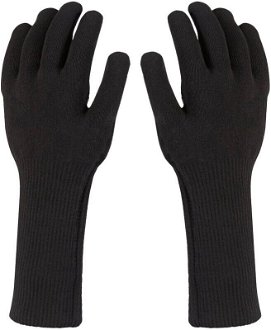 Sealskinz Waterproof All Weather Ultra Grip Knitted Gauntlet Black L Cyklistické rukavice