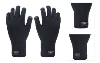 Sealskinz Waterproof All Weather Ultra Grip Knitted Glove Black L Cyklistické rukavice 3