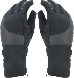 Sealskinz Waterproof Cold Weather Reflective Cycle Glove Black L Cyklistické rukavice 2