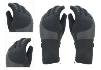 Sealskinz Waterproof Cold Weather Reflective Cycle Glove Black 2XL Cyklistické rukavice 4