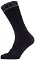 Sealskinz Waterproof Warm Weather Mid Length Sock With Hydrostop Black/Grey S Cyklo ponožky