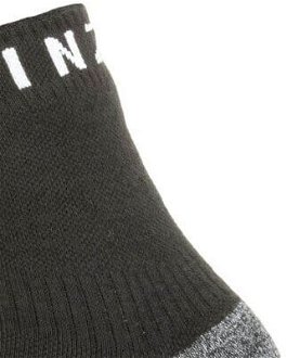 Sealskinz Waterproof Warm Weather Soft Touch Ankle Length Sock Black/Grey Marl/White L Cyklo ponožky 7