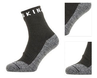 Sealskinz Waterproof Warm Weather Soft Touch Ankle Length Sock Black/Grey Marl/White L Cyklo ponožky 3