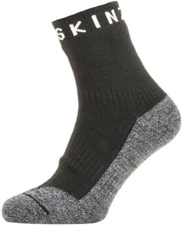 Sealskinz Waterproof Warm Weather Soft Touch Ankle Length Sock Black/Grey Marl/White L Cyklo ponožky 2