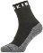 Sealskinz Waterproof Warm Weather Soft Touch Ankle Length Sock Black/Grey Marl/White M Cyklo ponožky