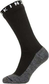 Sealskinz Waterproof Warm Weather Soft Touch Mid Length Sock Black/Grey Marl/White XL Cyklo ponožky