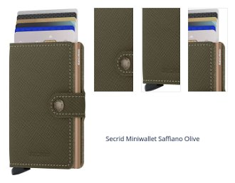 Secrid Miniwallet Saffiano Olive 1