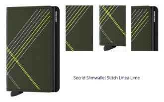 Secrid Slimwallet Stitch Linea Lime 1