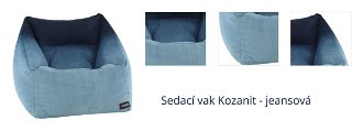 Sedací vak Kozanit - jeansová 1