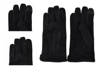 Semiline Man's Men Leather Antibacterial Gloves P8218 4