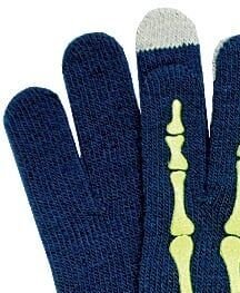 Semiline Unisex's Smartphone Gloves 0178-6 Green/Navy Blue 6