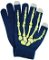 Semiline Unisex's Smartphone Gloves 0178-6 Green/Navy Blue