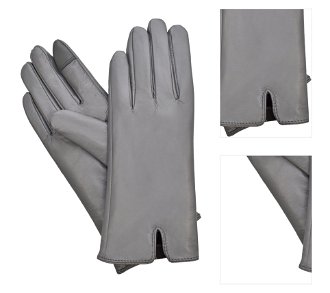 Semiline Woman's Women Leather Antibacterial Gloves P8201 3