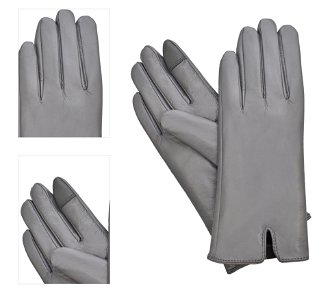 Semiline Woman's Women Leather Antibacterial Gloves P8201 4