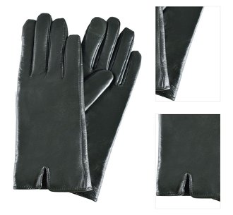 Semiline Woman's Women Leather Antibacterial Gloves P8202 3