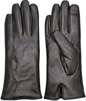 Semiline Woman's Women Leather Antibacterial Gloves P8205-0