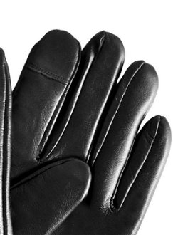 Semiline Woman's Women Leather Antibacterial Gloves P8207 7