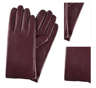Semiline Woman's Women Leather Antibacterial Gloves P8212 3