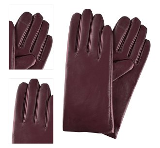 Semiline Woman's Women Leather Antibacterial Gloves P8212 4