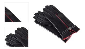 Semiline Woman's Women Leather Antibacterial Gloves P8214 4