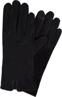 Semiline Woman's Women Suede Antibacterial Gloves P8204 2