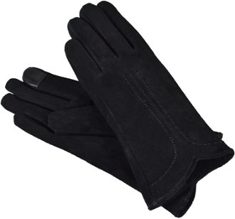 Semiline Woman's Women Suede Antibacterial Gloves P8215