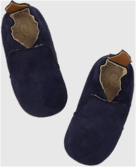 Semišové topánky pre bábätká Shoo Pom tmavomodrá farba