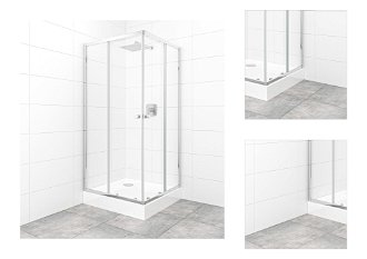 Set sprchovacieho kúta a vaničky, štvorec 90x90 cm Multi Basic SIKOBKMUQ90CRT 3
