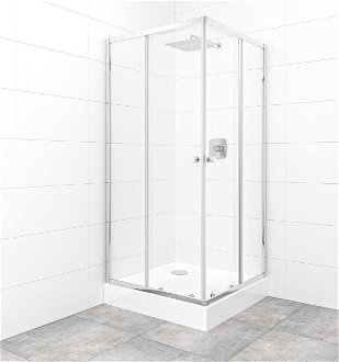 Set sprchovacieho kúta a vaničky, štvorec 90x90 cm Multi Basic SIKOBKMUQ90CRT 2