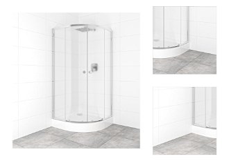 Set sprchovacieho kúta a vaničky, štvrťkruh 90x90 cm Multi Basic SIKOBKMUS90CRCH 3