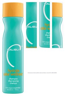 Šetrný šampón pre farbené vlasy Malibu C Hydrate Color Wellness - 266 ml (22709) + darček zadarmo 1