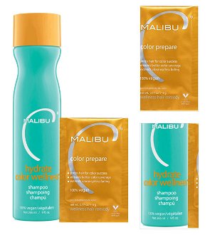 Šetrný šampón pre farbené vlasy Malibu C Hydrate Color Wellness + kúra pre stálosť farby zadarmo + DARČEK ZADARMO 3
