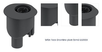Sifón Tece Drainline plast černá 650003 1