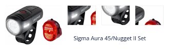 Sigma Aura Black 45 lux Cyklistické svetlo 1
