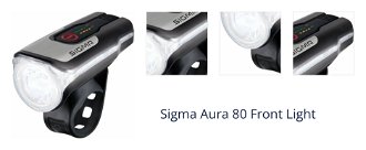 Sigma Aura 80 lux Black/Grey Cyklistické svetlo 1