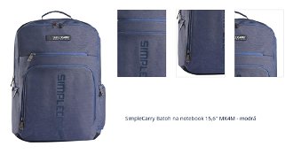 SimpleCarry Batoh na notebook 15,6'' MK4M - modrá 1