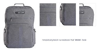 SimpleCarry Batoh na notebook 15,6'' MK4M - šedá 1