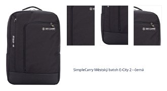 SimpleCarry Městský batoh E-City 2 - černá 1