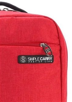 SimpleCarry Městský batoh E-City 2 - červená 7